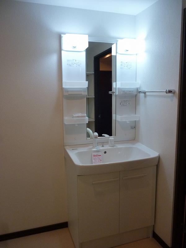 Wash basin, toilet. Necessities of morning Shan faction! In vanity with shampoo dresser function is a new exchange. Pat in this busy morning!