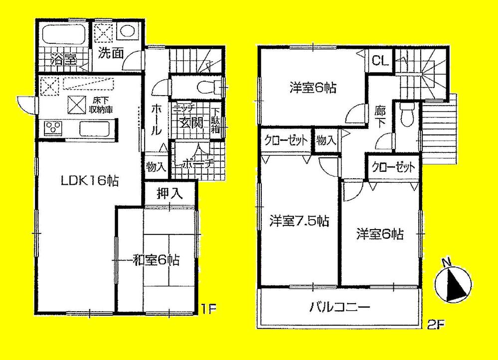 Floor plan. (No. 2 locations), Price 29,800,000 yen, 4LDK, Land area 127.02 sq m , Building area 98.82 sq m