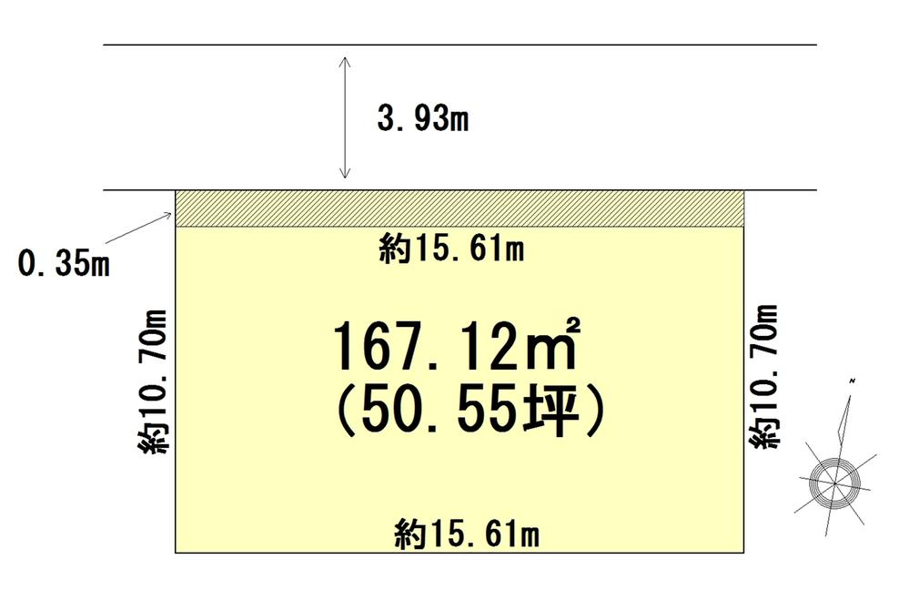 Compartment figure. Land price 14.5 million yen, Land area 167.12 sq m 50 square meters of land