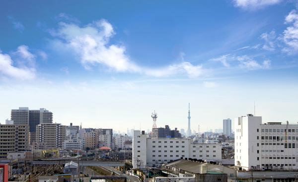 View photos from the dwelling unit. The view from the rooftop Sky Terrace. Tokyo Sky tree looks very beautiful. You can also watch from the Sky Terrace Edogawa fireworks.