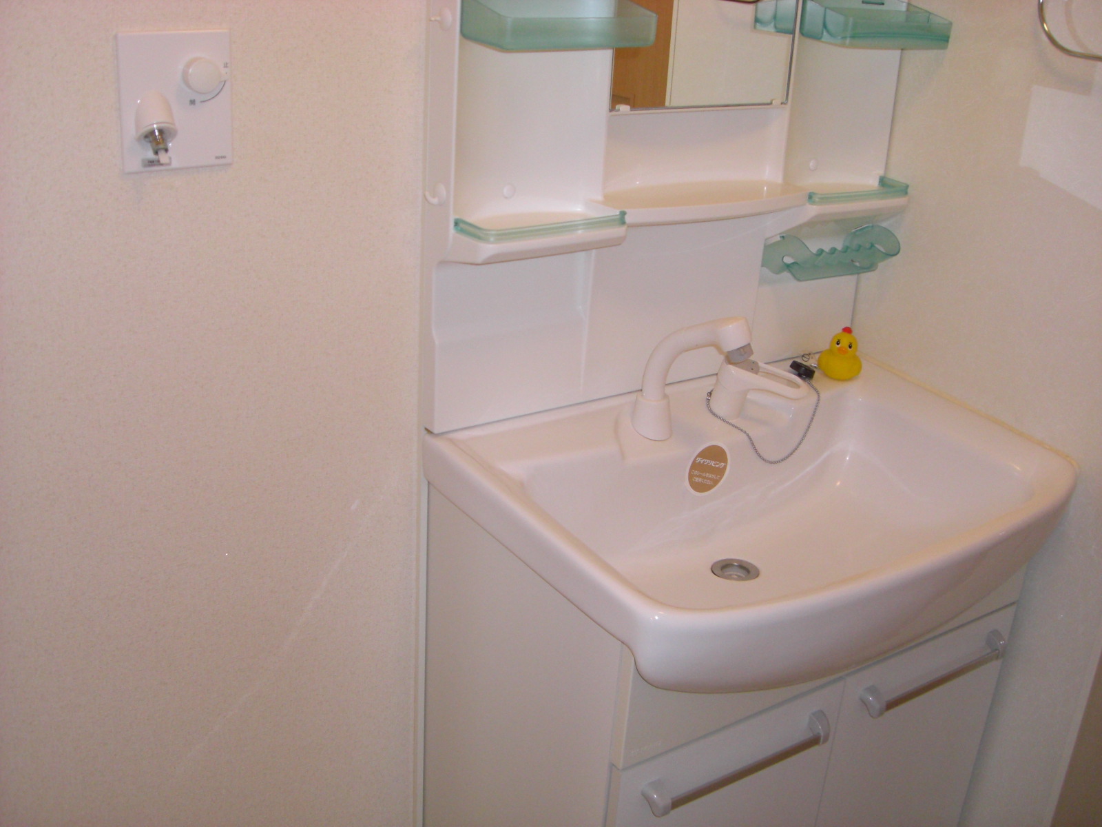 Washroom. Shower Dresser ・ Washing machine Storage