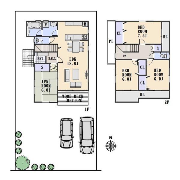 Local land photo. Reference plan 106 sq m price 18.9 million yen