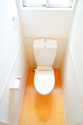 Toilet. Comfortable with heating toilet seat