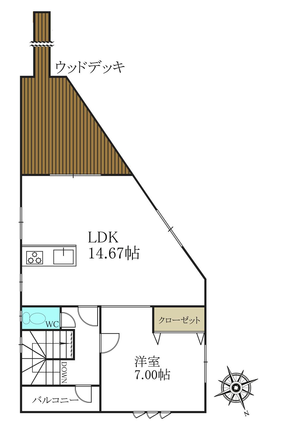 Floor plan. 29,800,000 yen, 3LDK, Land area 212.24 sq m , It is a building area of ​​83.62 sq m 2F Floor Plan.