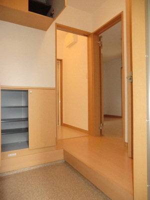 Entrance. It is equipped with cupboard