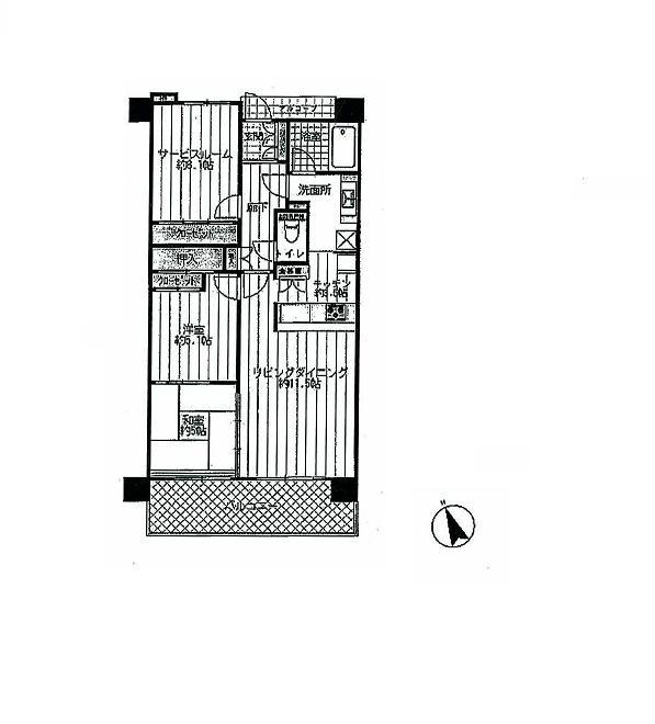Floor plan. 2LDK + S (storeroom), Price 20,300,000 yen, Occupied area 68.15 sq m , Balcony area 10.71 sq m