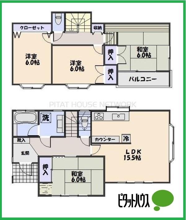 Floor plan. 21,800,000 yen, 4LDK, Land area 137.09 sq m , Building area 101.22 sq m