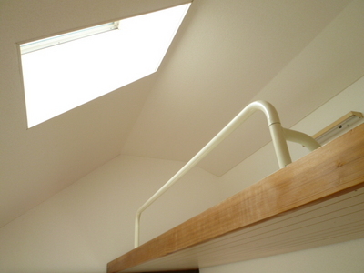 Living and room. Skylight with a loft