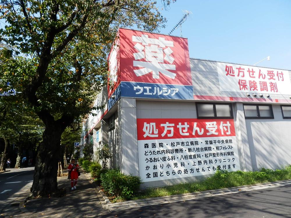 Drug store. Uerushia 374m to Matsudo Tokiwadaira shop