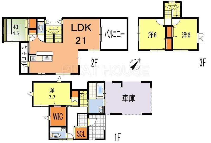 Floor plan. ◆ Garage with a built-in ・ 3-story and, Stylish house, such as the custom home. We will soon complete !! Please feel free to contact us.