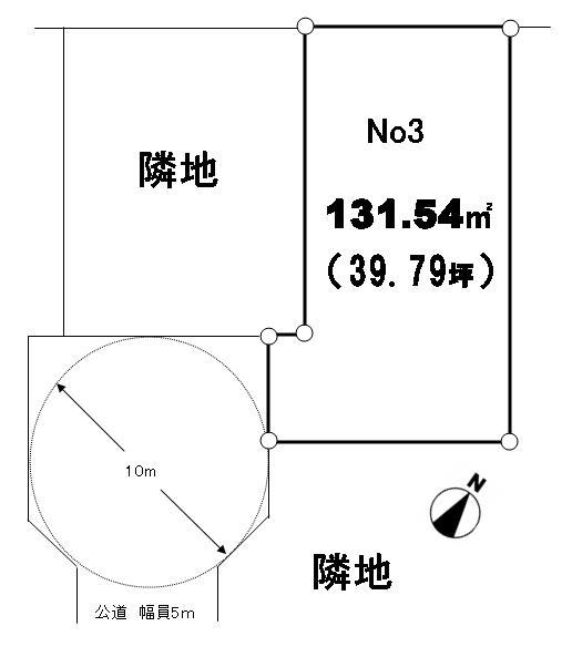 Compartment figure. Land price 25 million yen, Land area 131.54 sq m