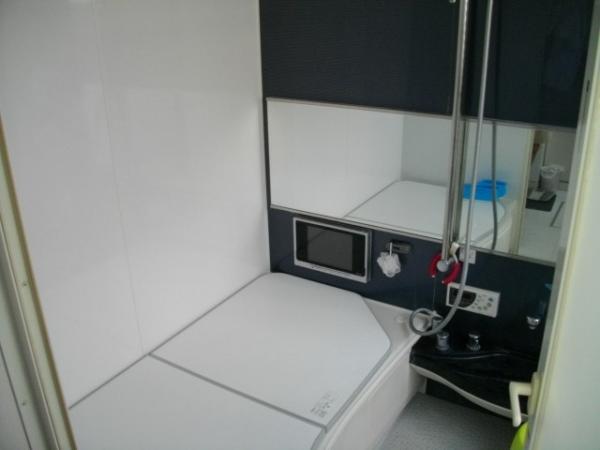 Bathroom. TV, Bathroom with heating dryer