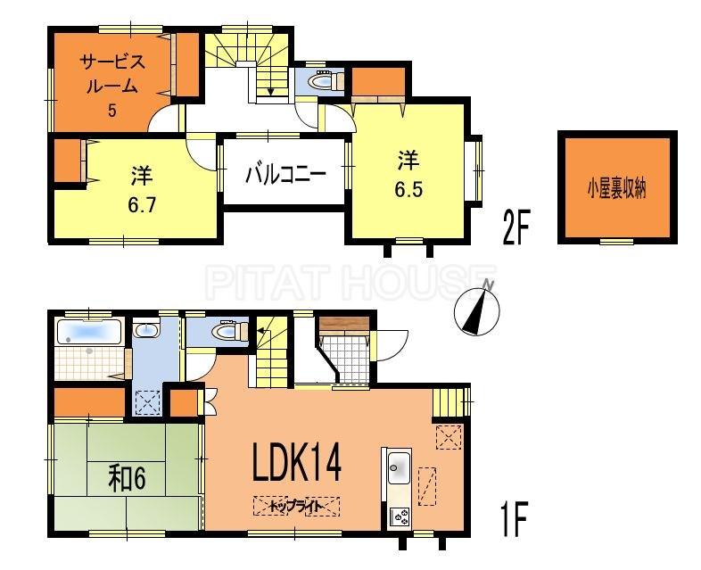Floor plan. 25,800,000 yen, 4LDK, Land area 102.5 sq m , Building area 91.29 sq m ◆ Stylish building with attic storage.