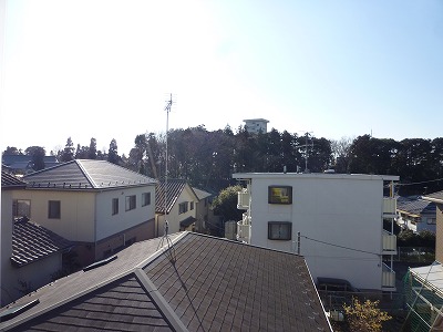 View. A quiet residential area