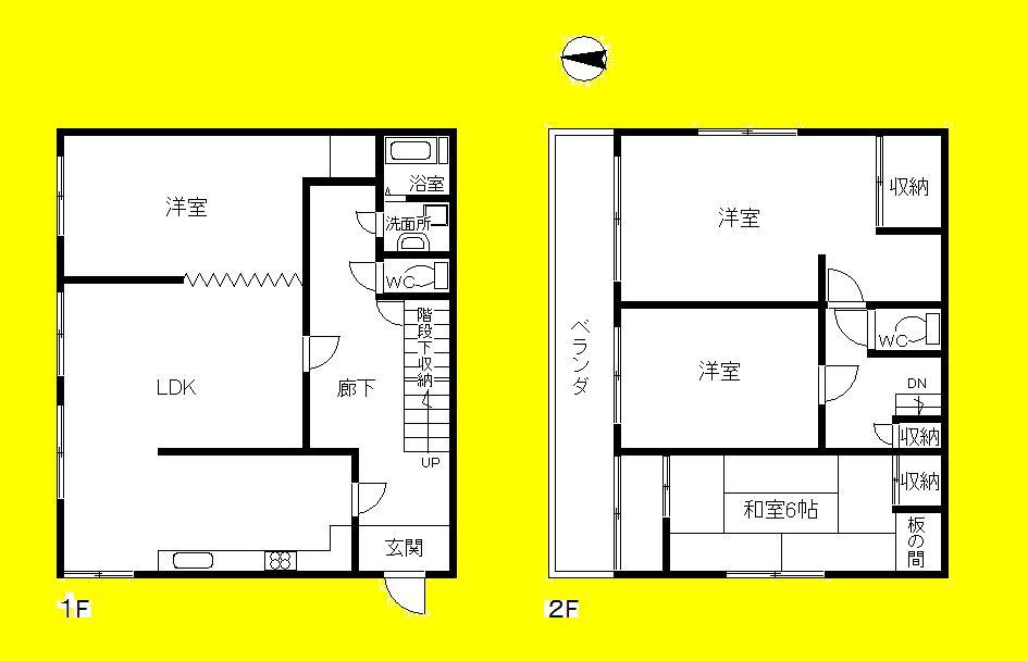 Floor plan. 14 million yen, 4LDK, Land area 177.32 sq m , Building area 115.67 sq m