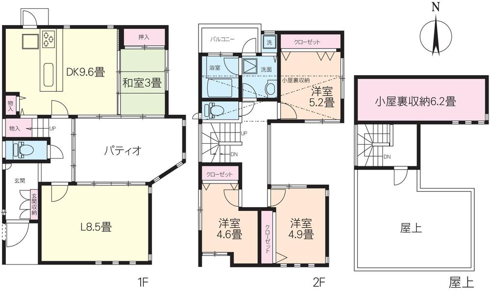 Floor plan. 31,950,000 yen, 4LDK, Land area 102.53 sq m , Building area 96.43 sq m