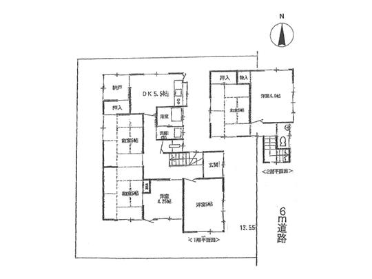 Floor plan. 15 million yen, 6DK + S (storeroom), Land area 165 sq m , Building area 99.14 sq m
