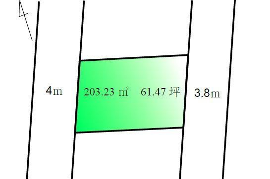 Compartment figure. Land price 20 million yen, Land area 203.23 sq m