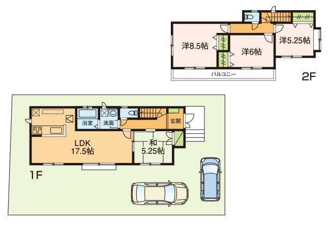 Floor plan. (C Building), Price 31,800,000 yen, 4LDK, Land area 127.77 sq m , Building area 98.33 sq m
