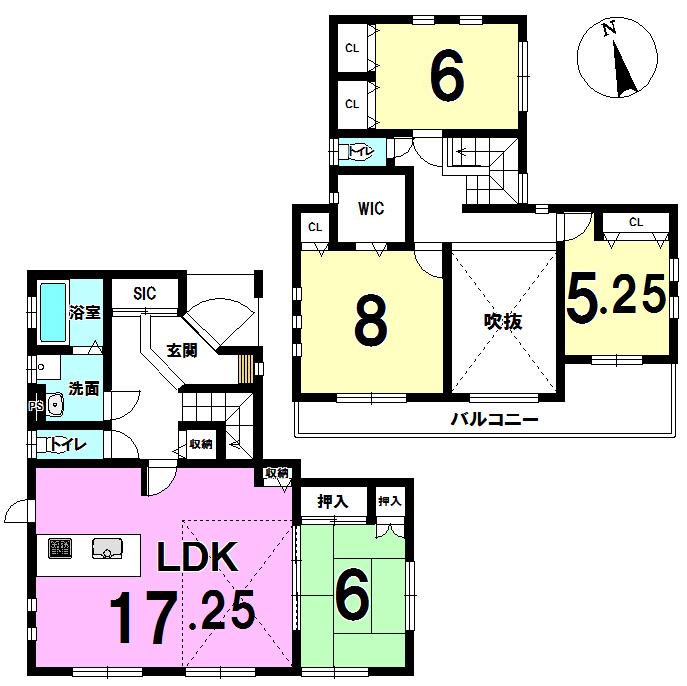 Floor plan. (3 Building), Price 45,300,000 yen, 4LDK, Land area 165.3 sq m , Building area 113.02 sq m