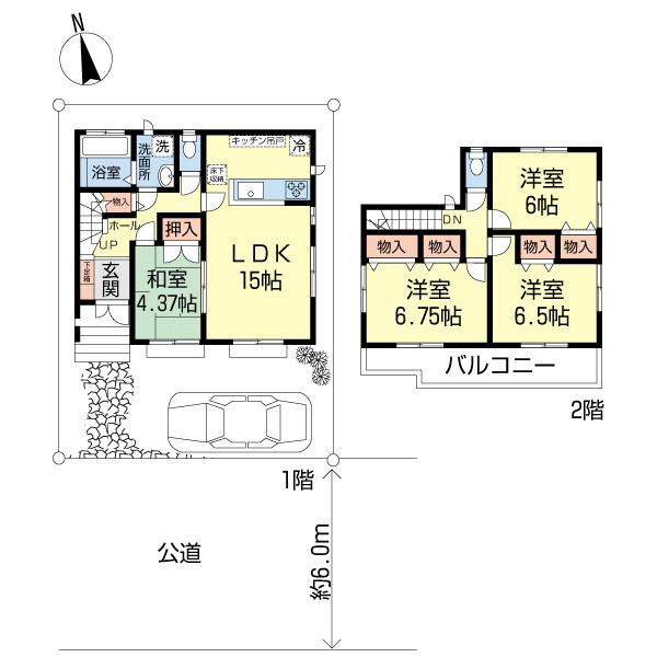 Floor plan. 28.8 million yen, 4LDK, Land area 101.74 sq m , Building area 93.77 sq m