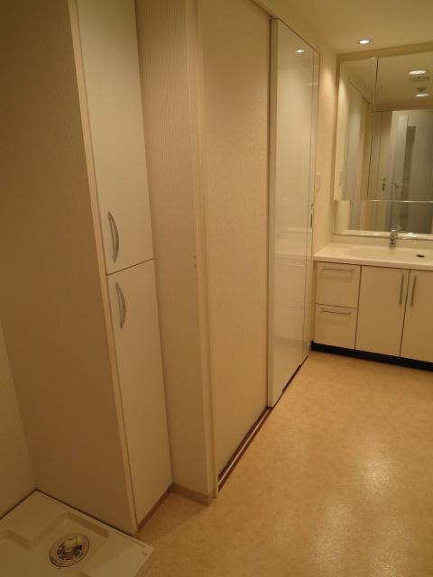 Wash basin, toilet. In a different angle