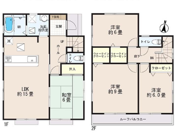Floor plan. 25,800,000 yen, 4LDK, Land area 156.15 sq m , Building area 99.78 sq m