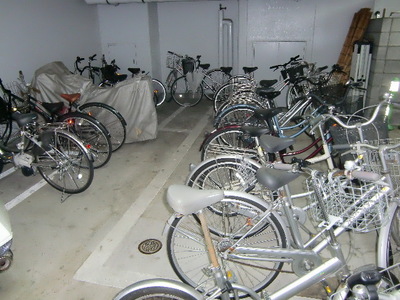 Other common areas. This property dedicated bicycle parking lot with a roof