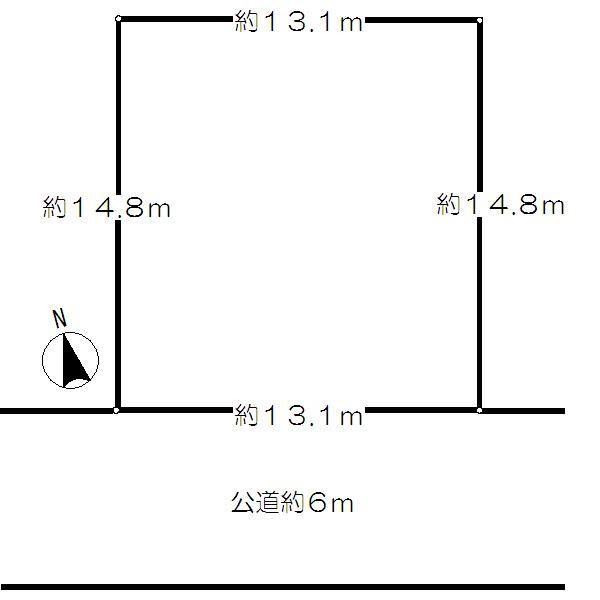 Compartment figure. Land price 43,500,000 yen, Land area 194.29 sq m