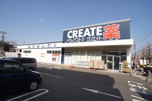 Dorakkusutoa. Create es ・ 350m Dee Matsudo twentieth century until the hill store (drugstore)