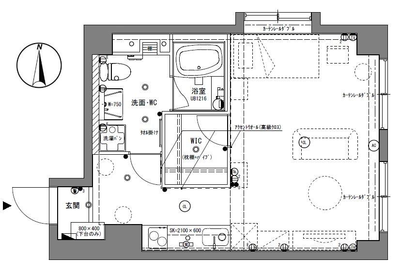 Floor plan. Price 6.8 million yen, Occupied area 37.66 sq m , Balcony area 3 sq m ideal for living alone, Is a floor plan of the studio. Walk-in closet is attractive that luxury use of the space ☆