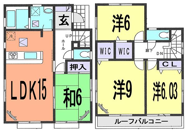 Floor plan. (Building 2), Price 25,800,000 yen, 4LDK, Land area 156.15 sq m , Building area 99.78 sq m