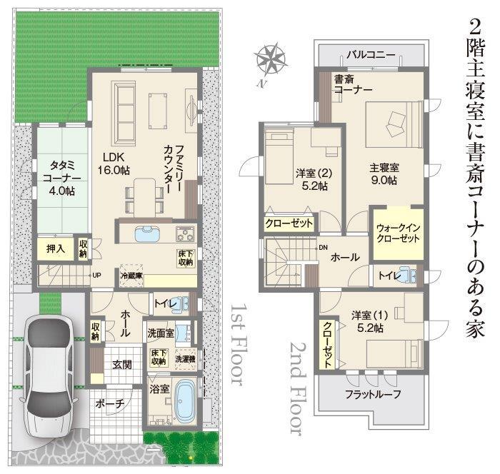 Floor plan. (Building 2), Price 28.8 million yen, 4LDK, Land area 103.82 sq m , Building area 96.88 sq m