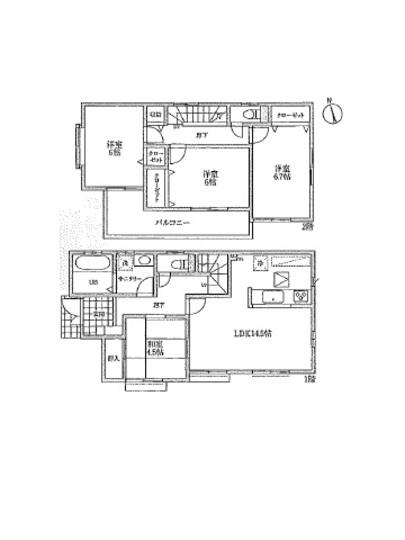 Floor plan. 29,800,000 yen, 4LDK, Land area 127.74 sq m , Building area 95.64 sq m floor plan