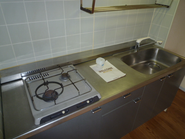 Kitchen. 2-neck system Gasukitchin the width of the dishes is spread
