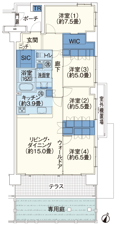 Floor: 4LDK + WIC + SIC, the occupied area: 103.79 sq m, Price: 34,260,000 yen, now on sale