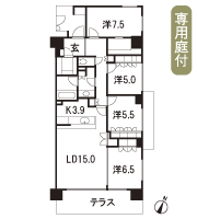 Floor: 4LDK + WIC + SIC, the occupied area: 103.79 sq m, Price: 34,260,000 yen, now on sale