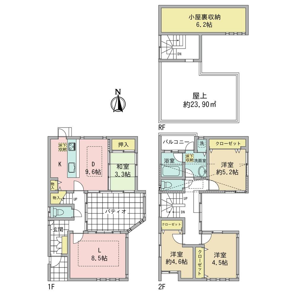 Floor plan. 31,950,000 yen, 4LDK, Land area 102.53 sq m , Building area 96.43 sq m