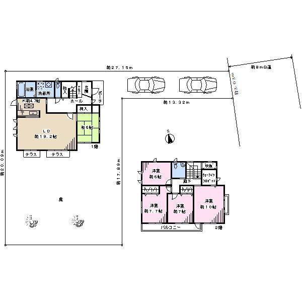 Floor plan. 46,800,000 yen, 5LDK, Land area 337.3 sq m , Building area 145.74 sq m