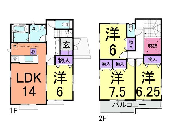 Floor plan. JR Sobu Line "Motoyawata" station