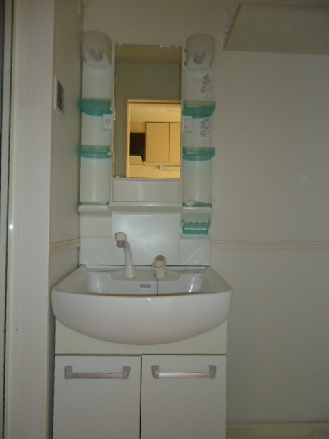 Washroom. Stylish shampoo dresser