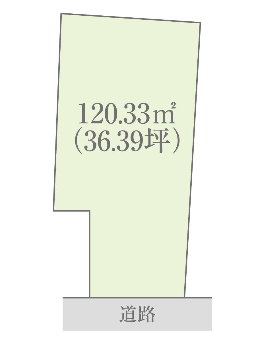 Compartment figure. Land price 15.6 million yen, Land area 120.3 sq m