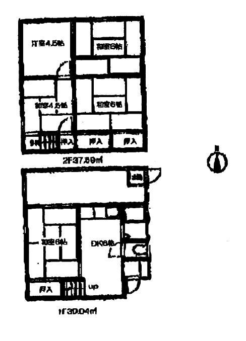Floor plan. 14.8 million yen, 6DK, Land area 124.92 sq m , Building area 80.16 sq m