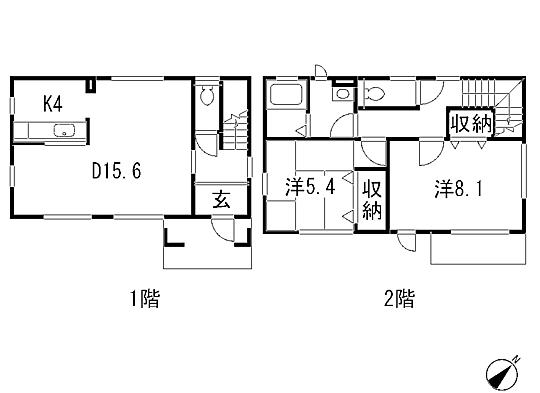 Floor plan. 25,200,000 yen, 2LDK, Land area 242.88 sq m , Building area 85 sq m