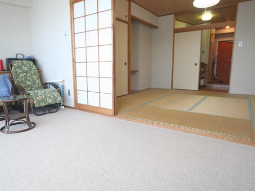 Non-living room. Shooting from the balcony side