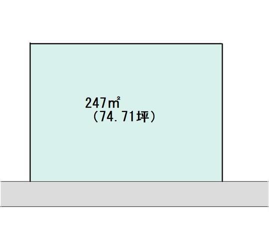 Compartment figure. Land price 2.2 million yen, Land area 247 sq m