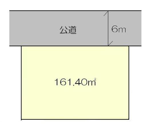 Compartment figure. Land price 3.1 million yen, Land area 161.4 sq m