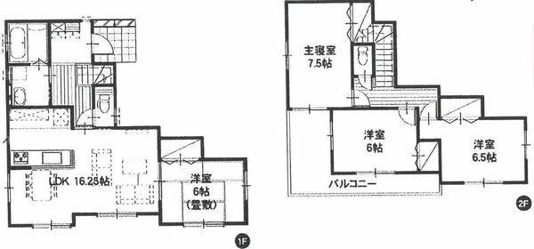 Floor plan. 14.4 million yen, 4LDK, Land area 208 sq m , Building area 100.6 sq m