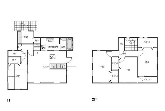 Floor plan. 17.8 million yen, 4LDK, Land area 165.54 sq m , Building area 99.57 sq m