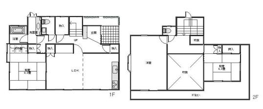 Floor plan. 18.5 million yen, 3LDK, Land area 518.98 sq m , Building area 118.45 sq m